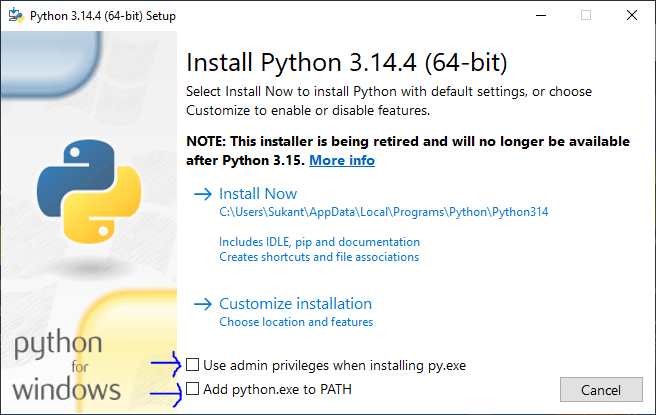 python-standalone-install